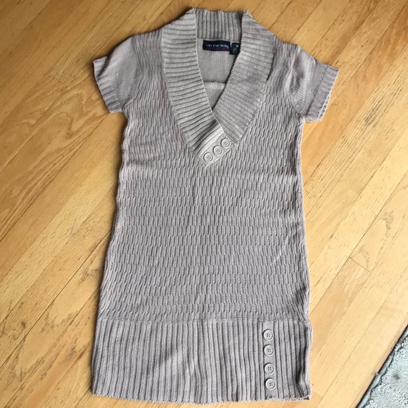 Maternity V-Neck Dress - Picture 1 of 7